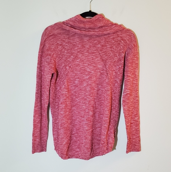 EUC! Kensie Red Woven Knit Cowl Neck Pullover Sweater for Layering Size XS - Picture 4 of 9